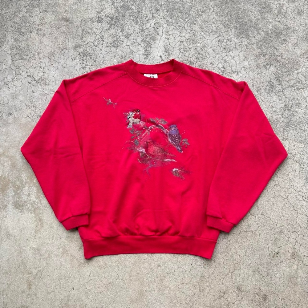 Vintage 90’s NORTHERN Reflections Embroidered Bird  Nature Crewneck Sweater